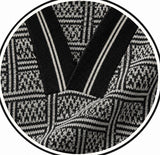 Ink Black Maze Grid V-Polo