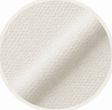 Soft White Honeycomb Weave Shirt