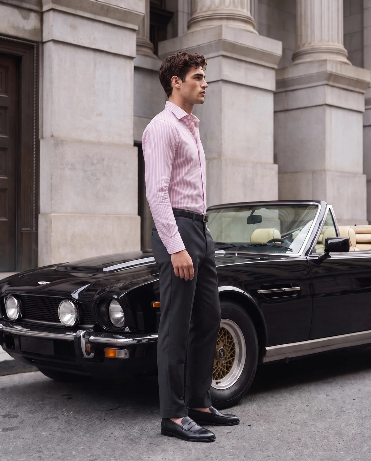 Oxford Pink Club Stripe Shirt