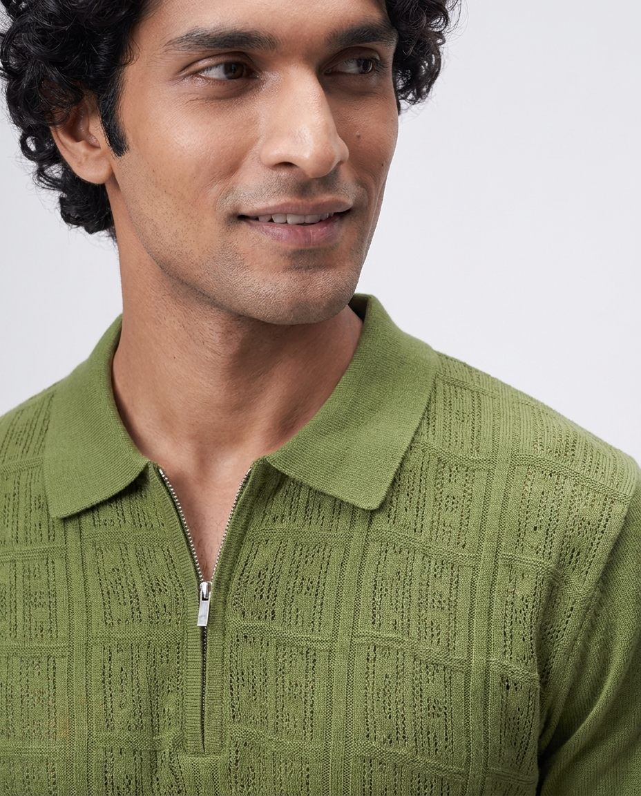 Fern Green Matrix Z-Polo