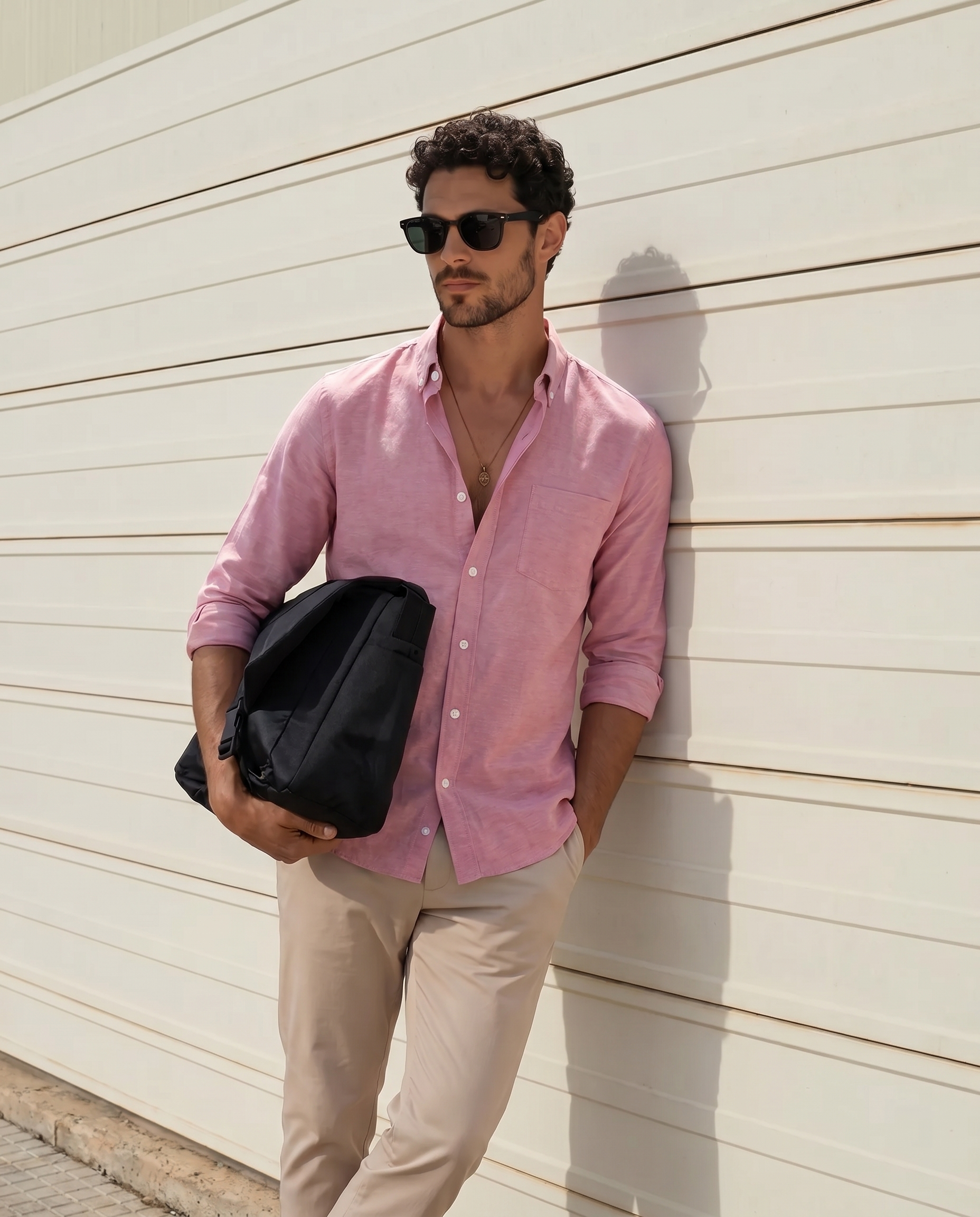 Vintage Red Oxford Chambray Shirt