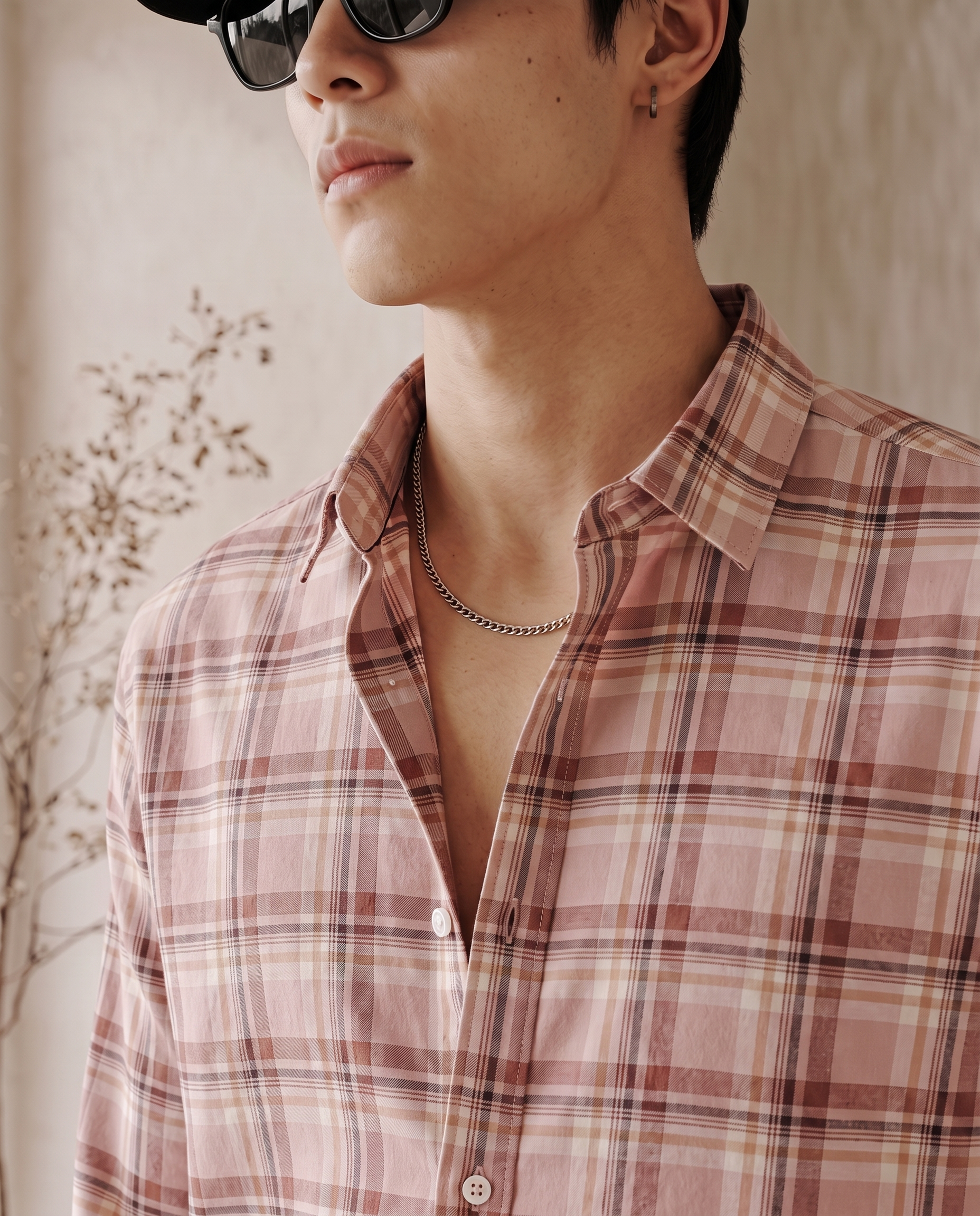 Clay Pink Checks Shirt