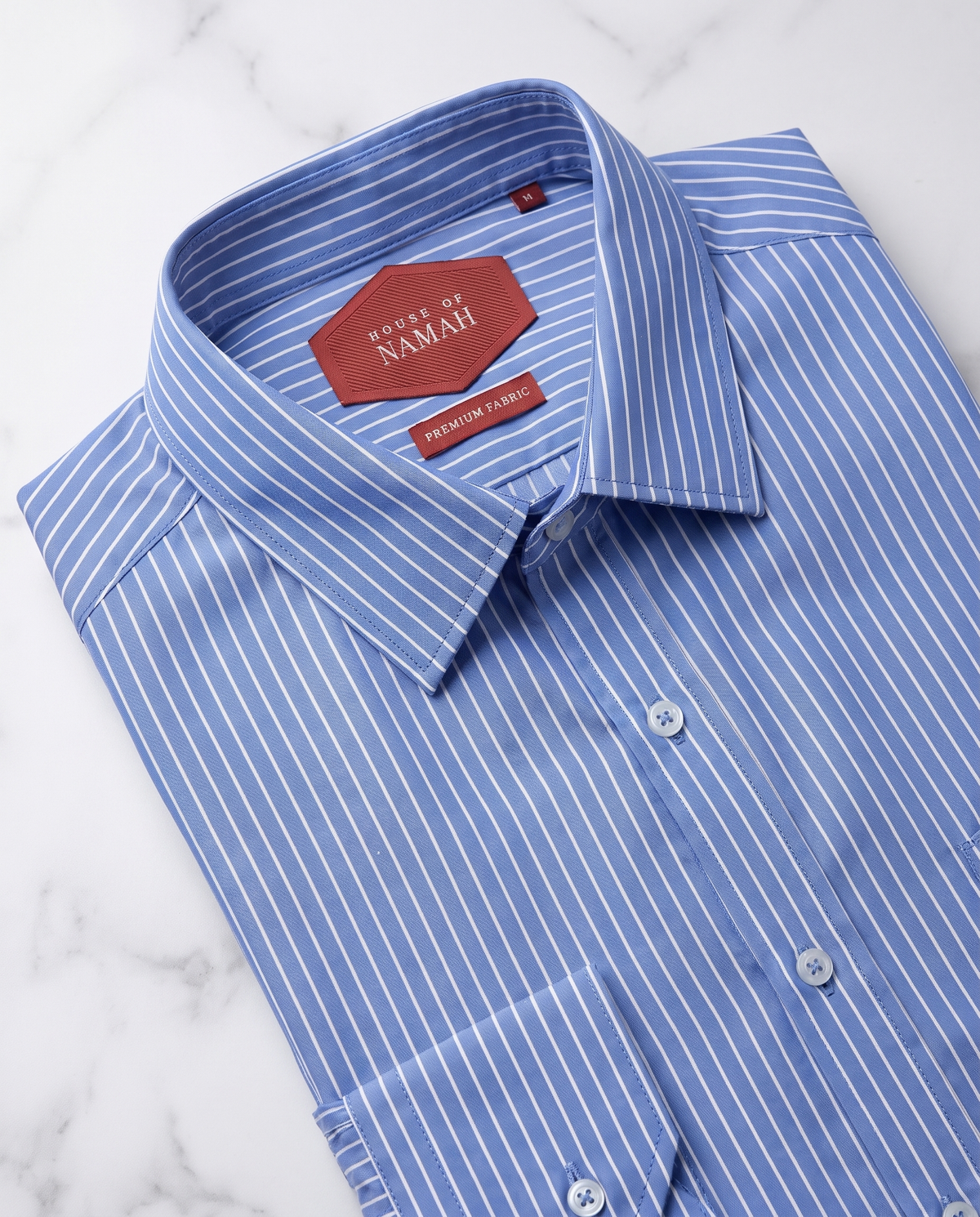 Powder Blue Club Stripe Shirt