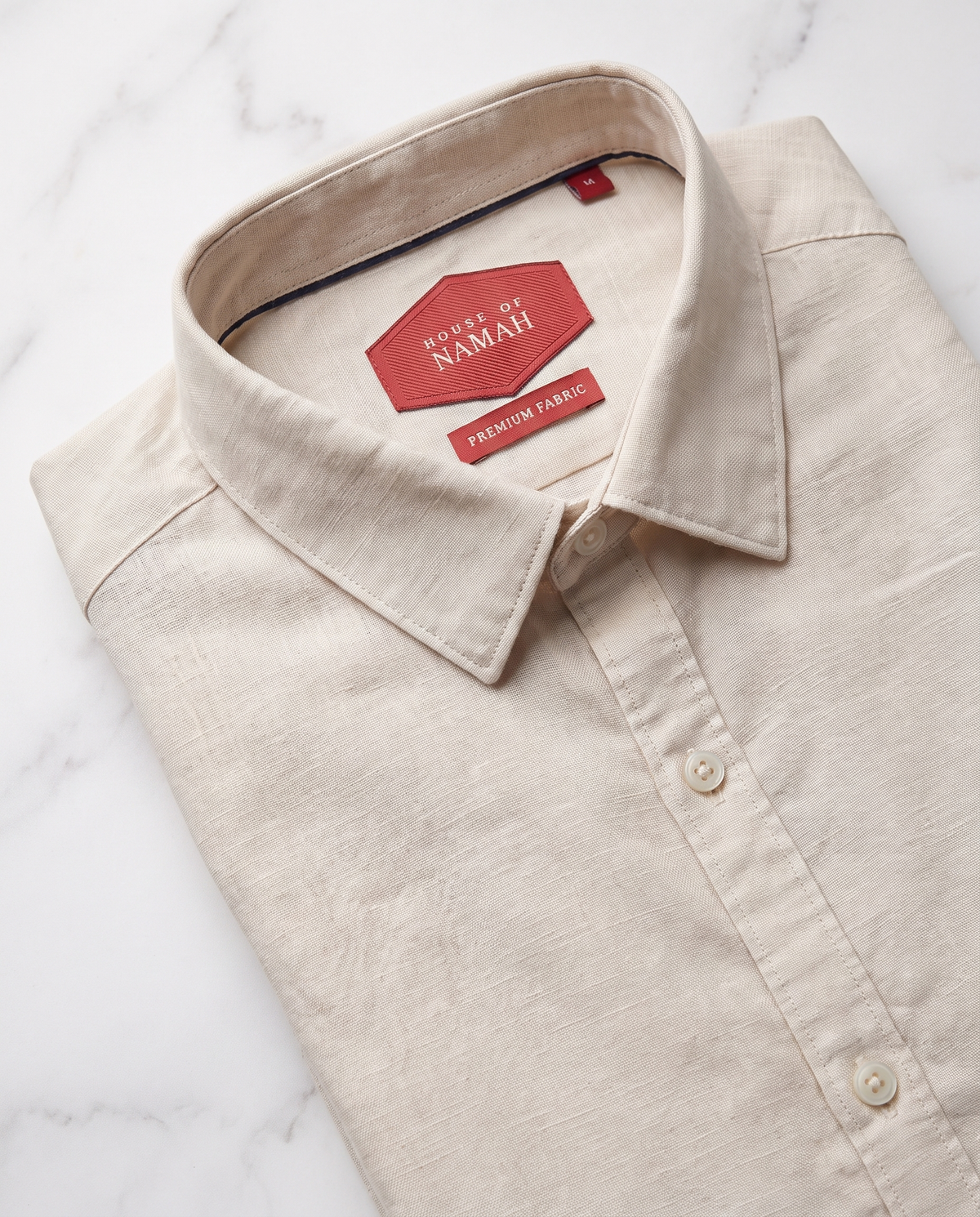 Natural Cosmo Linen Blend Shirt