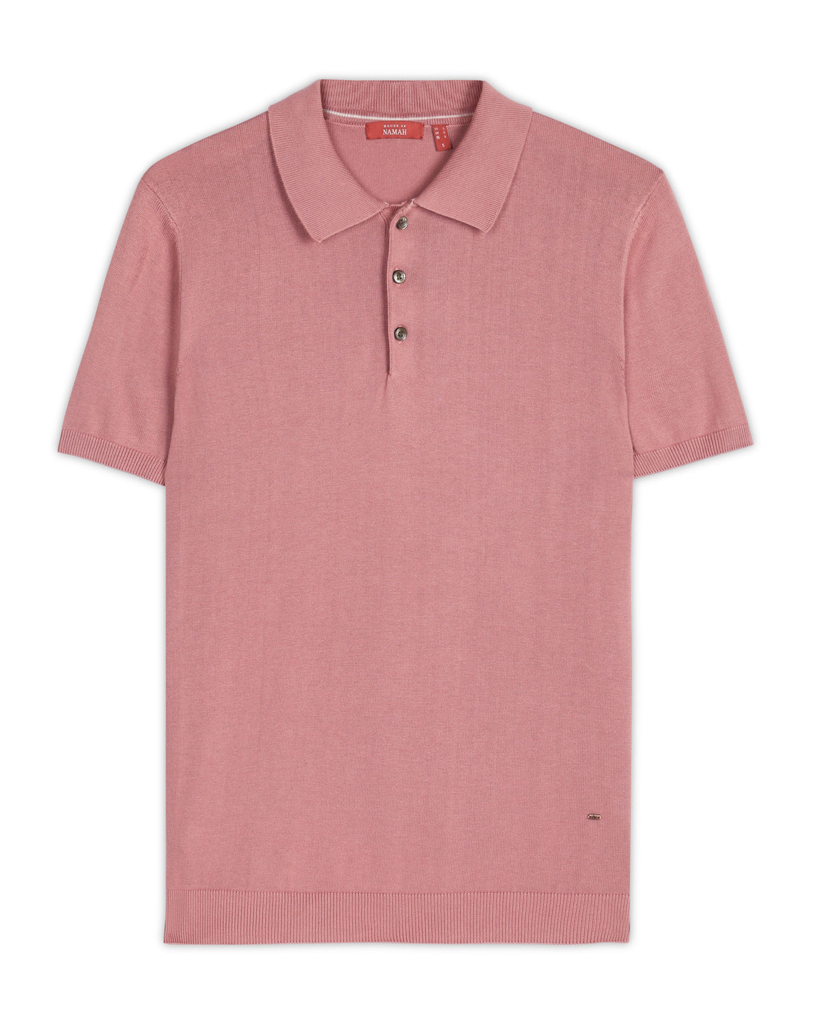 Clay Pink Cotton-Bamboo Signature Polo