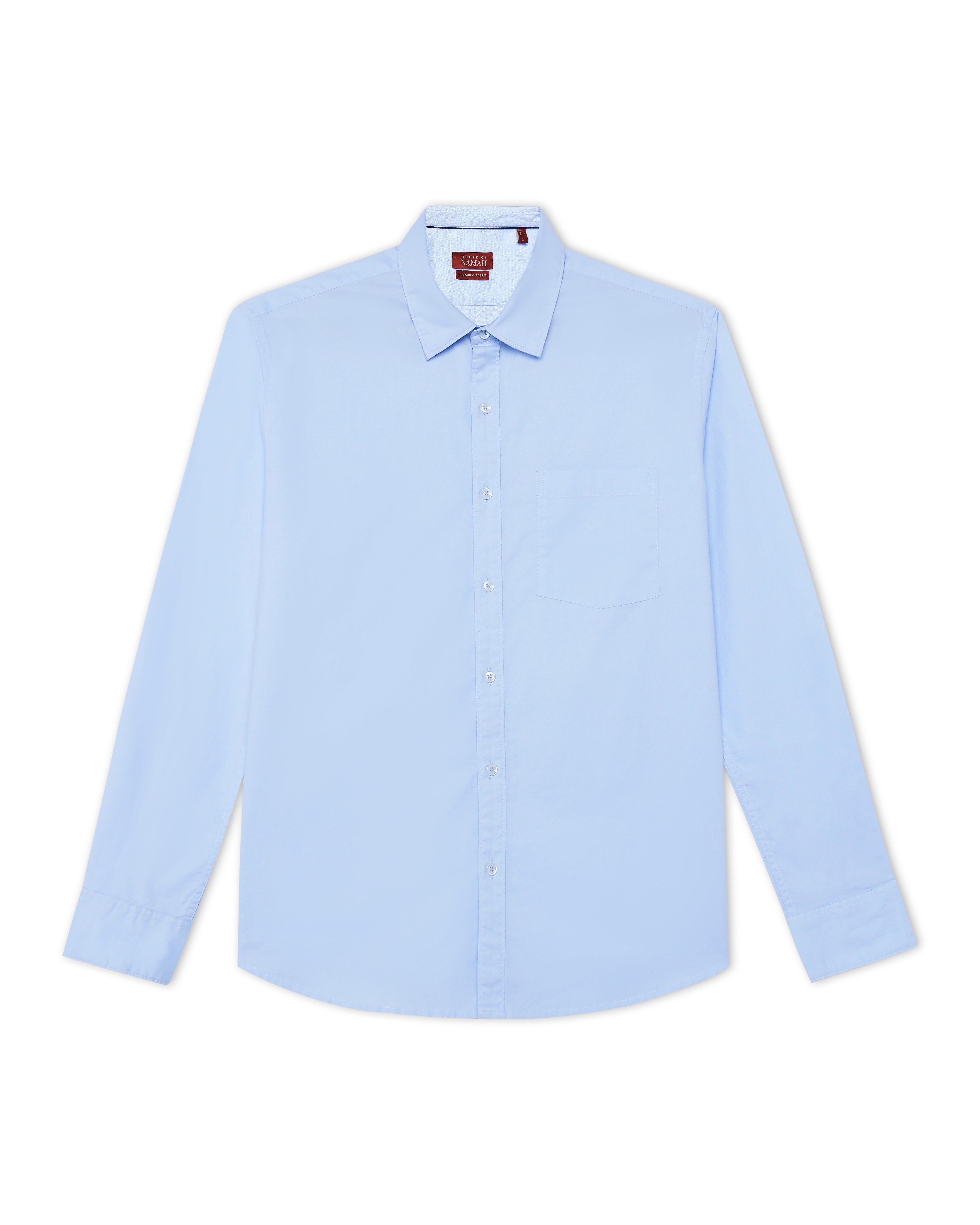 Sky Blue Oxford Stretch Shirt