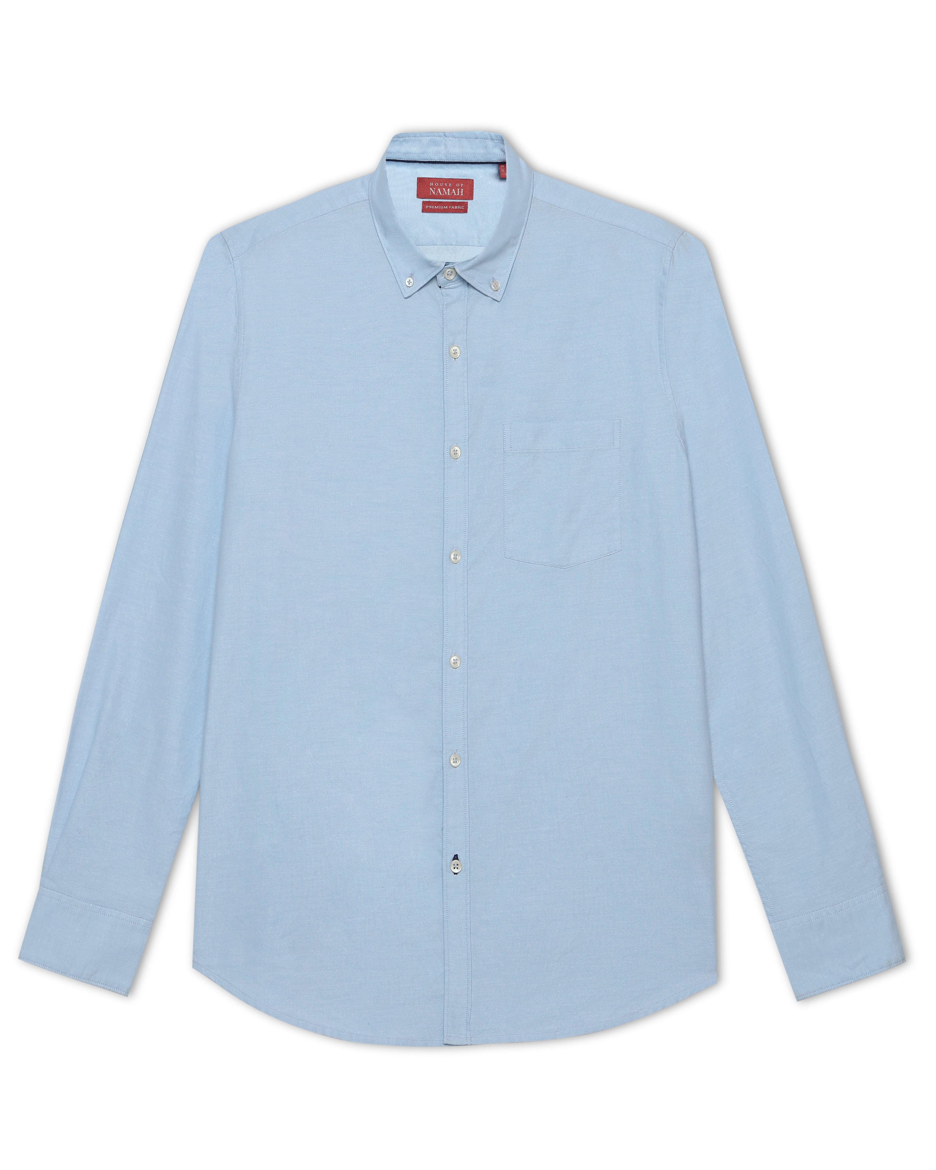 Powder Blue Oxford Chambray Shirt