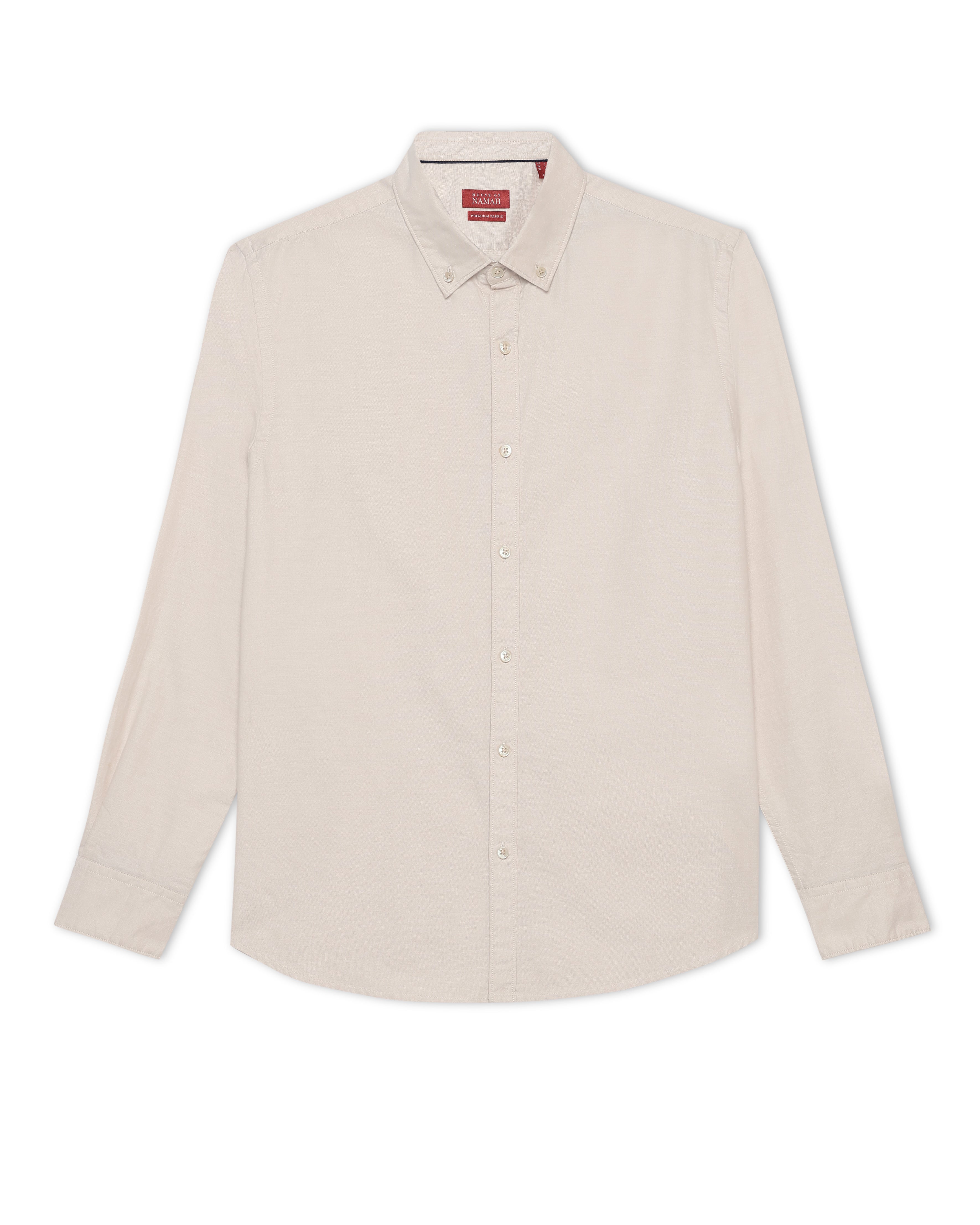 Light Beige Oxford Chambray Shirt