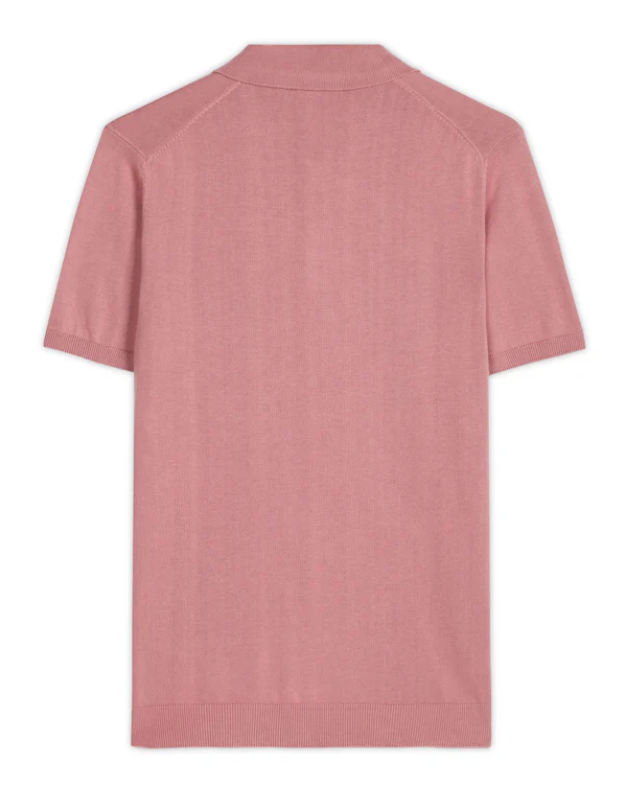 Clay Pink Cotton-Bamboo Signature Polo