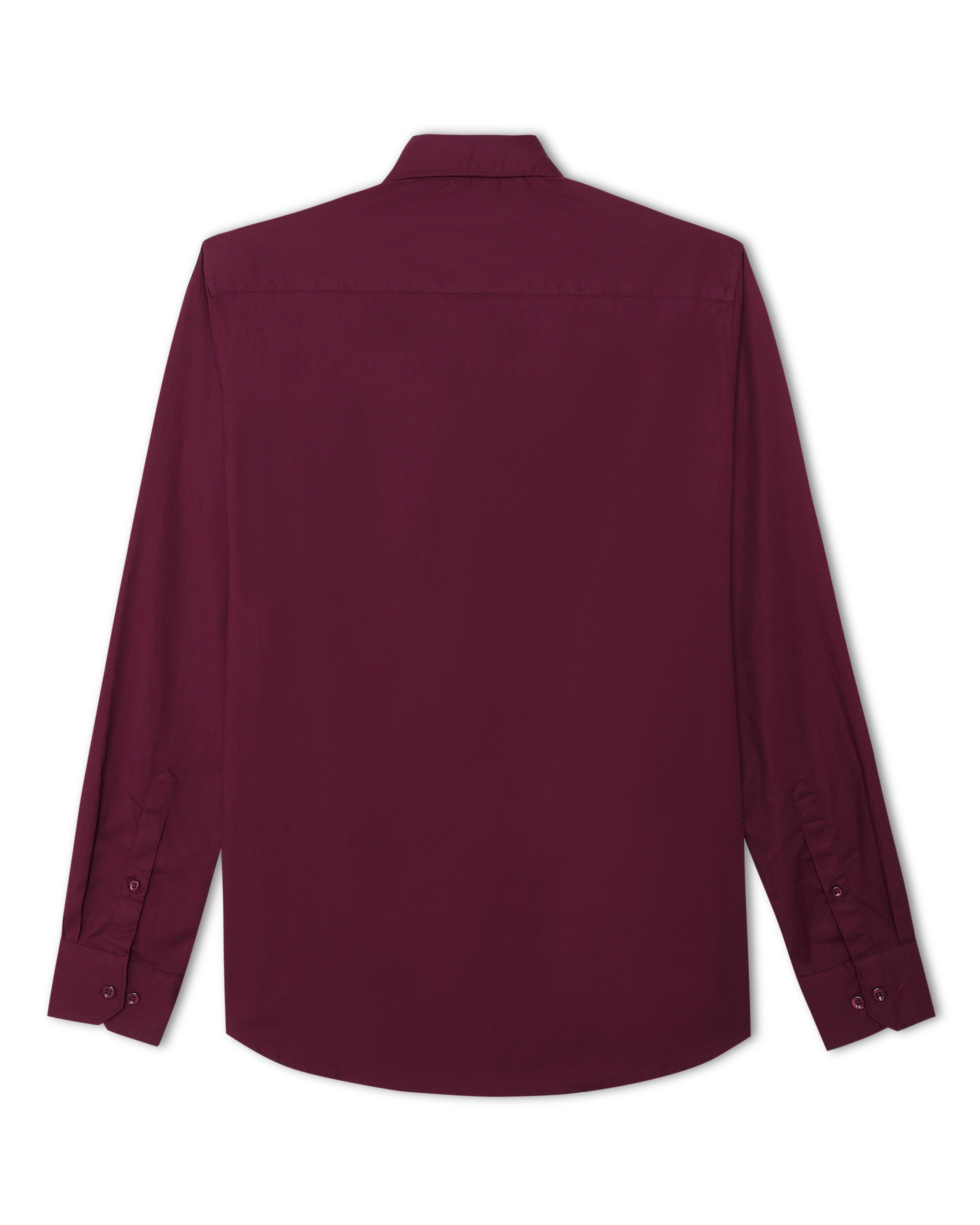 Burgundy Oxford Stretch Shirt